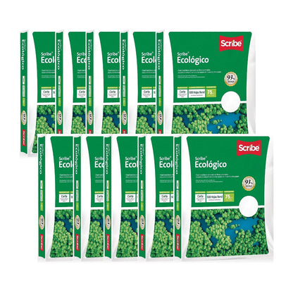 Caja con 5000 Hojas Papel Fotobond Ecológico Scribe Blanco Carta Impresión