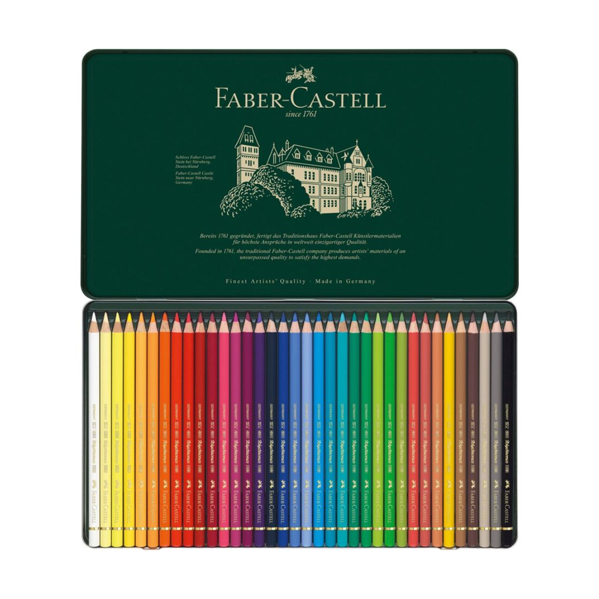 Lápices de Colores Faber Castell Polychromos Profesionales Premium 36 Pz - MarchanteMX
