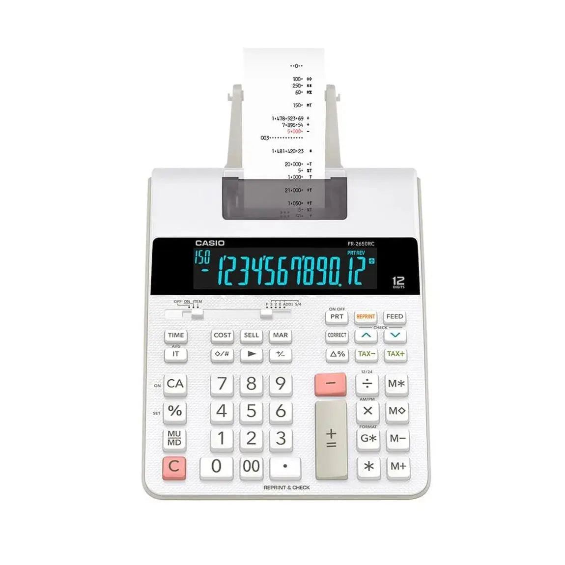 Sumadora Calculadora Impresión Casio Fr-2650rc 12 Dígitos - Casio