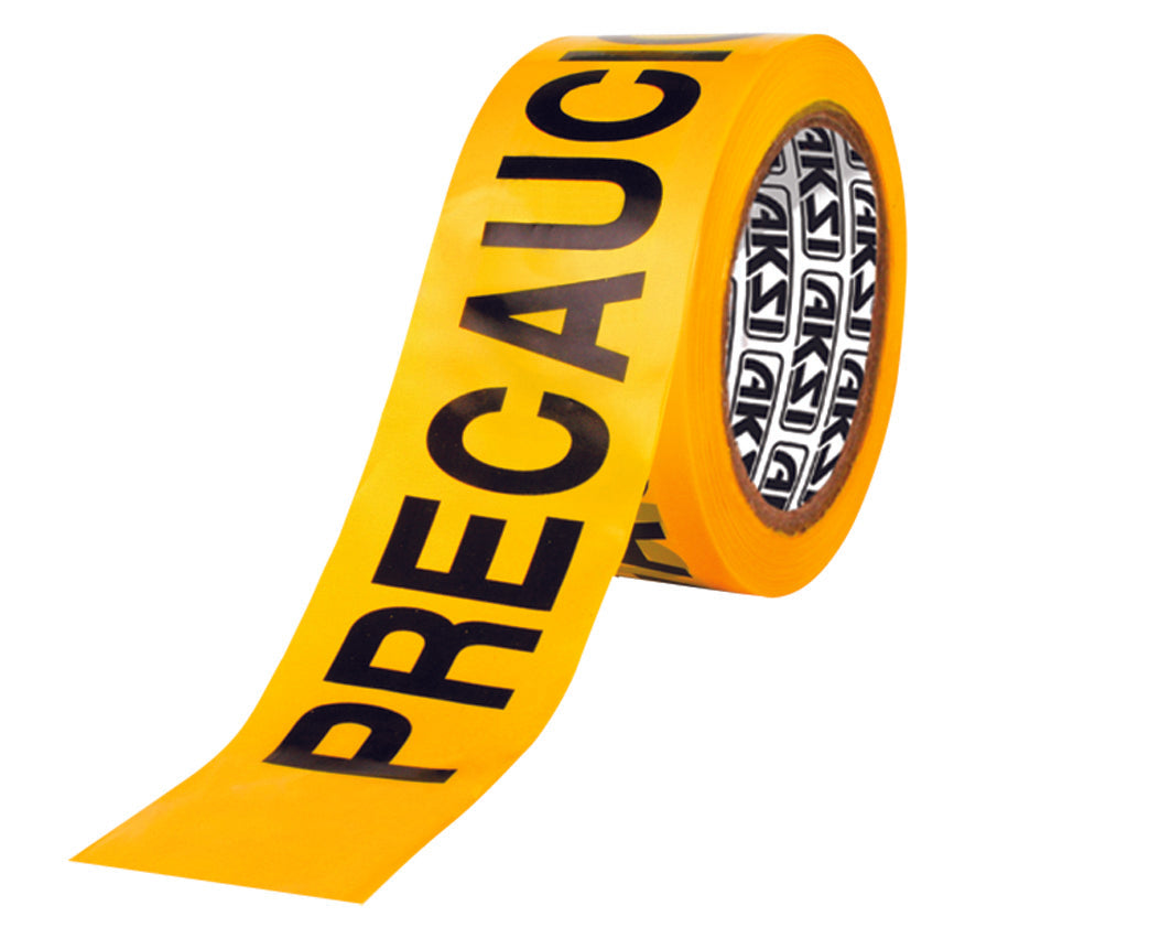 Cinta Advertencia Precaución AKSI 90 Metros Color Amarillo