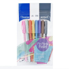 Boligrafos Azor Pin Point Colores Pastel Punta Aguja 0.7mm 8 Piezas