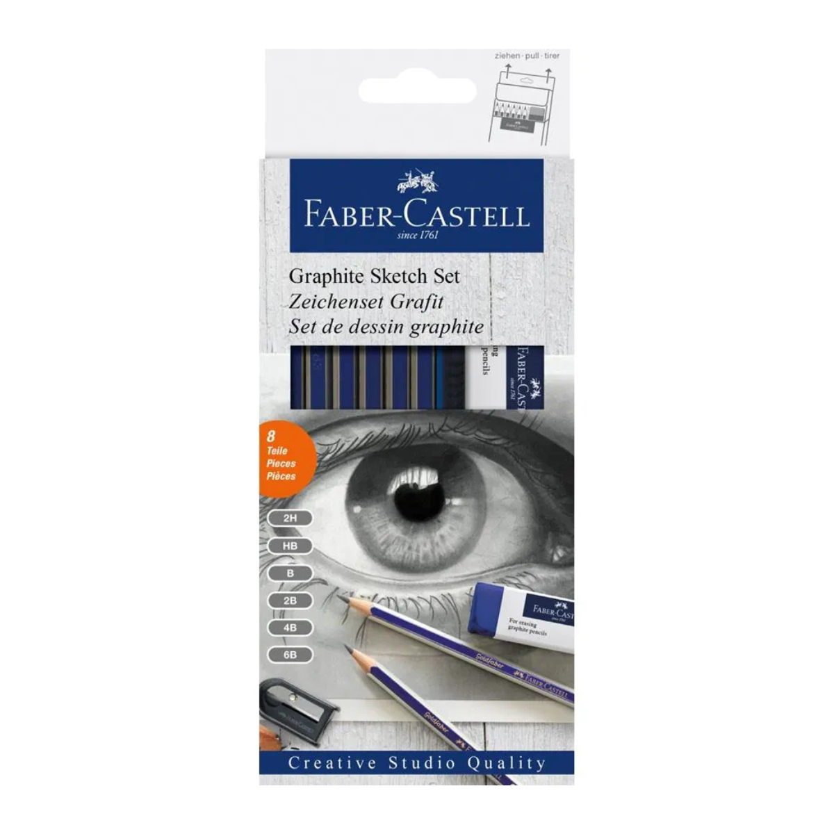 Lápices Grafito Sketch Faber Castell Escritura y Dibujo 8 Pz - MarchanteMX