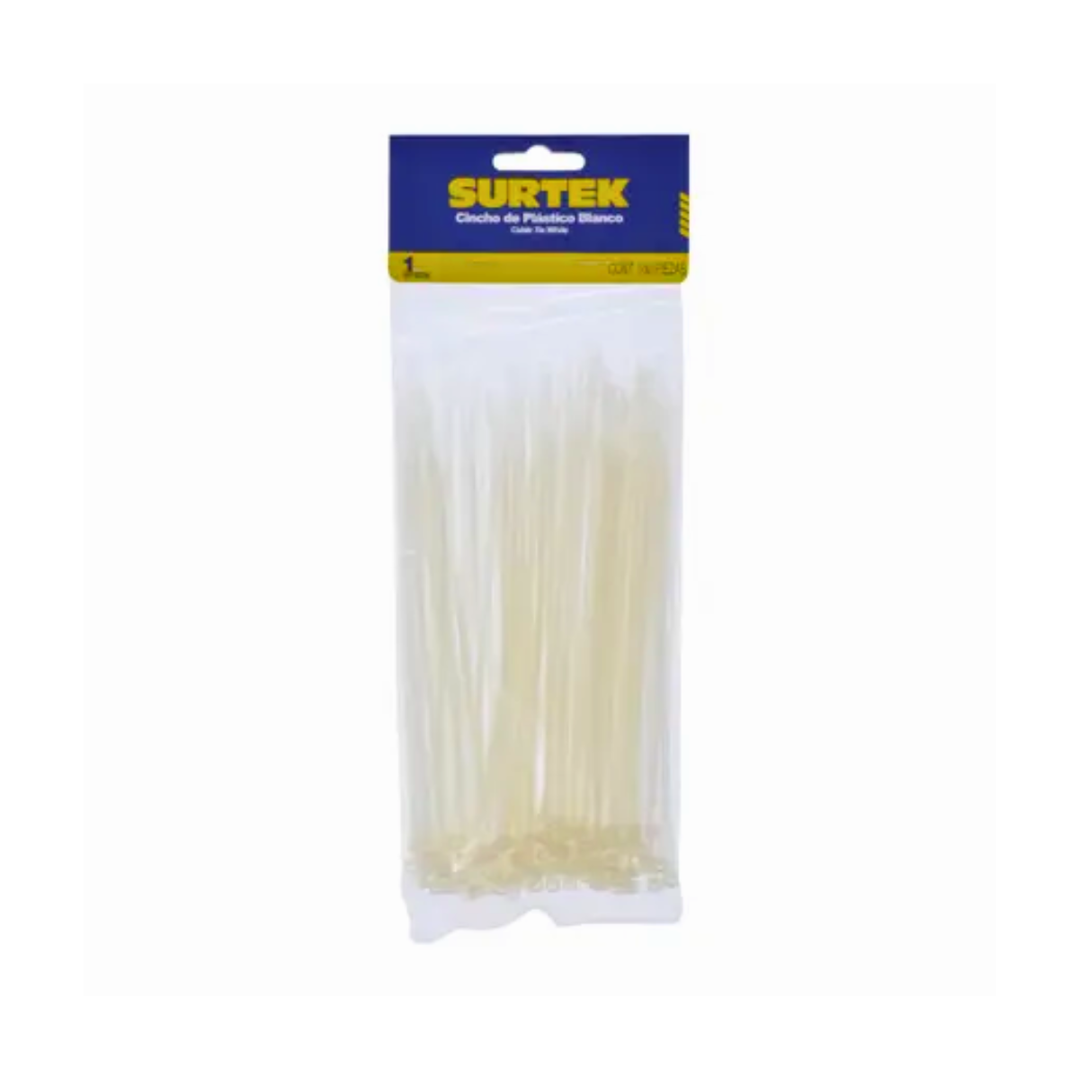 Cinchos Plásticos Surtek 165 x 2.5 mm Tensión 8 Kg 100 Pz Natural