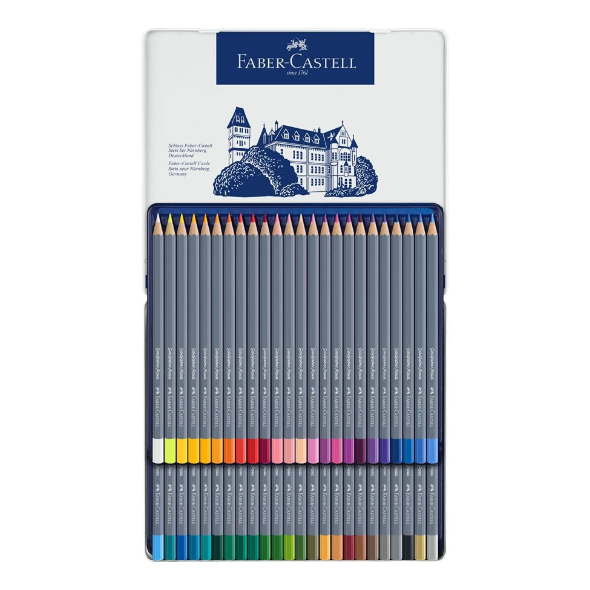 Lápices de Colores Acuarelables Faber Castell Profesional Goldfaber Aqua 48 Pz - MarchanteMX