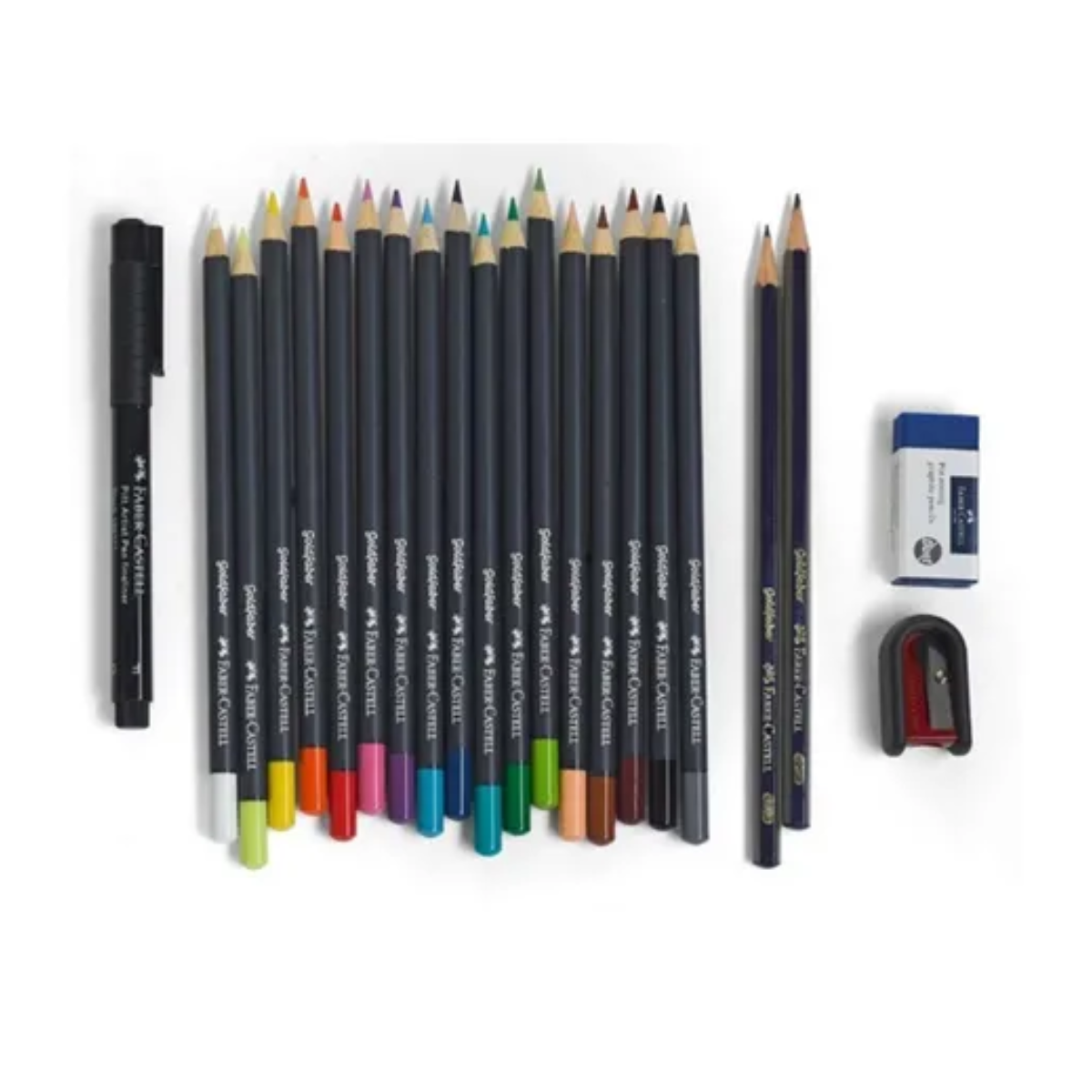 Set de Regalo de Lápices de Colores Faber Castell Goldfaber Premium - MarchanteMX
