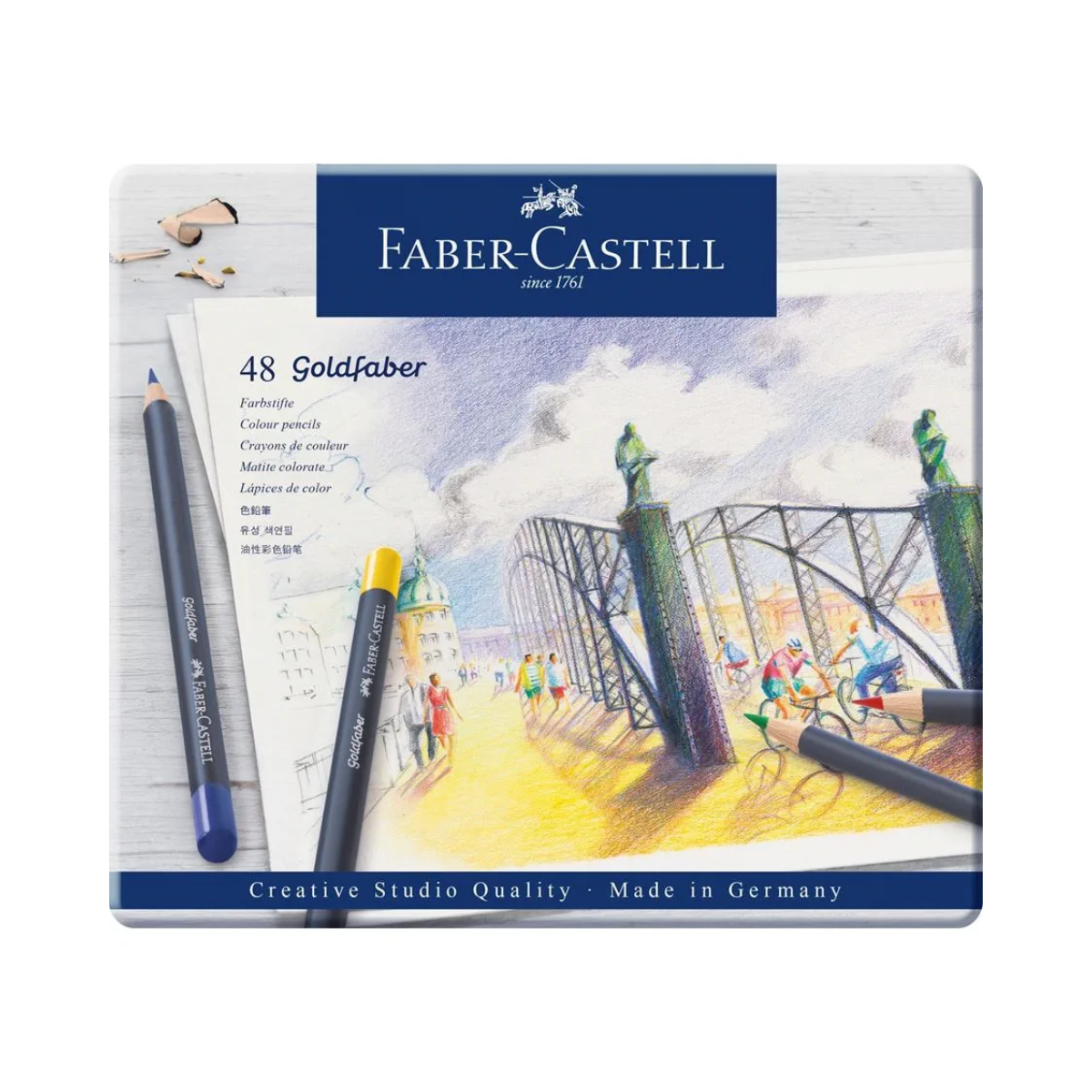 Lápices de Colores Faber Castell Profesional Goldfaber 48 Pz - MarchanteMX