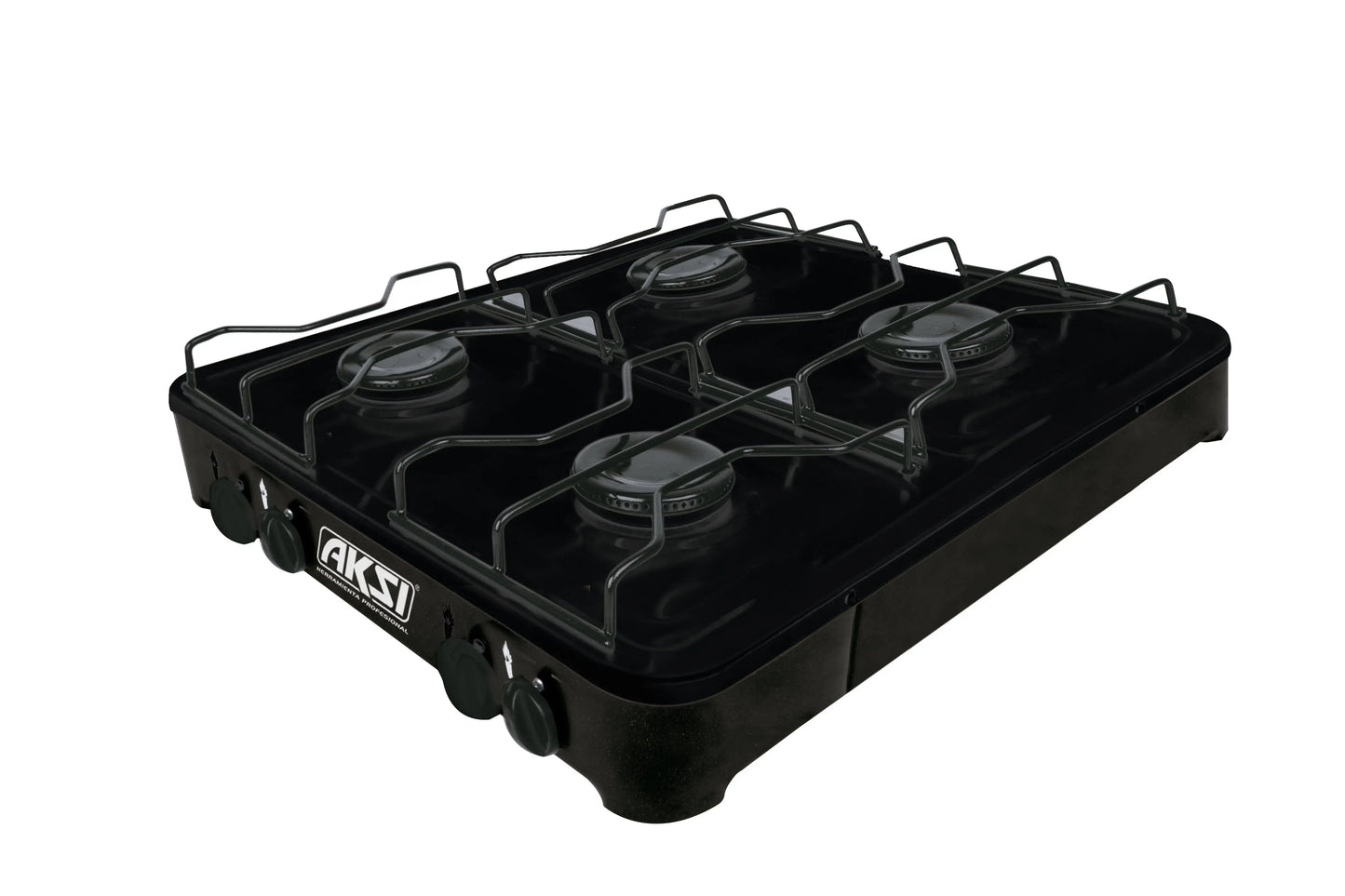Estufa de Mesa AKSI 4 Quemadores Negra para Gas LP Aksi