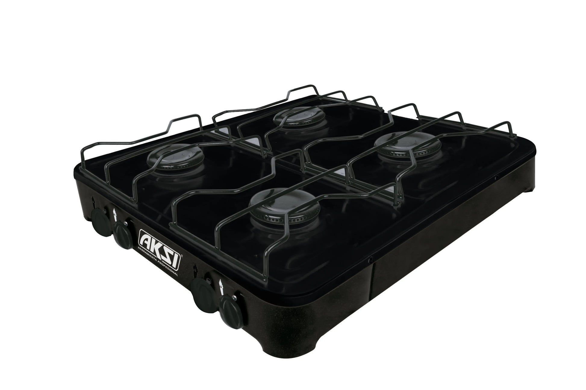 Estufa de Mesa AKSI 4 Quemadores Negra para Gas LP Aksi