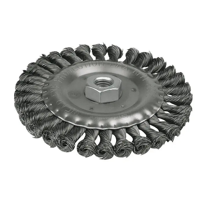 Carda para esmeriladora AKSI 6" x 3/4", trenzado - Aksi