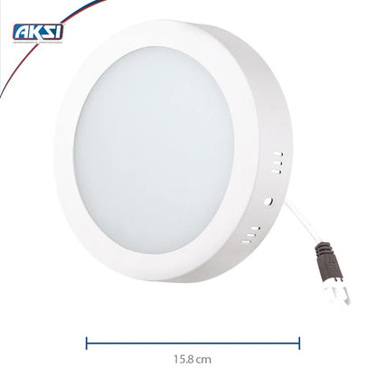 Luminario LED Aksi 12W Sobreponer Circular Luz Blanca