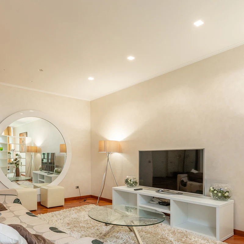 Luminario LED Aksi 12W Sobreponer Cuadrado Luz Blanca