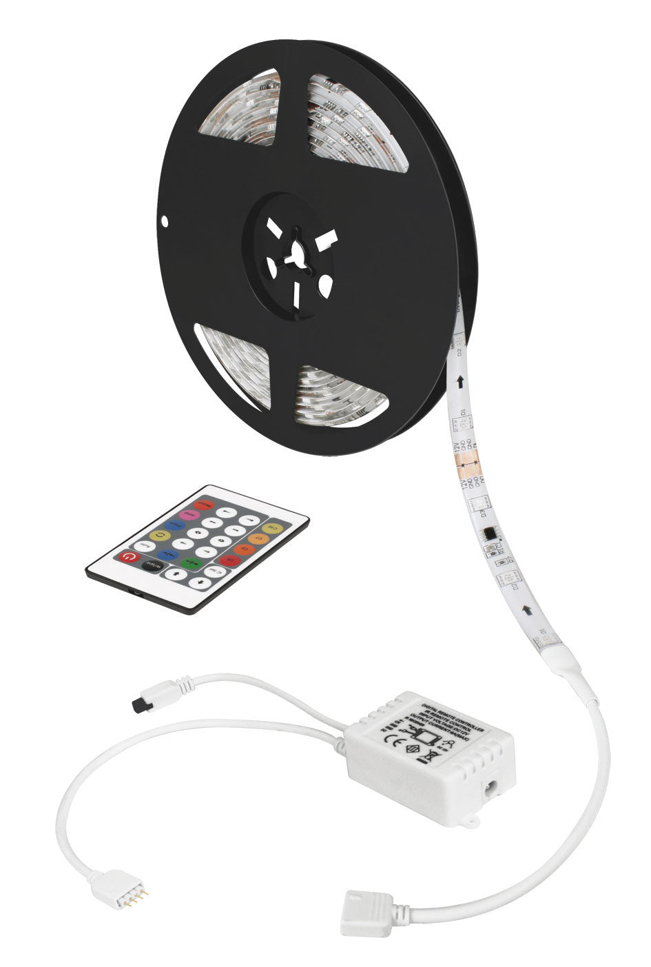 Tira LED Aksi Multicolor RGB Profesional 12W 5 metros Adhesiva