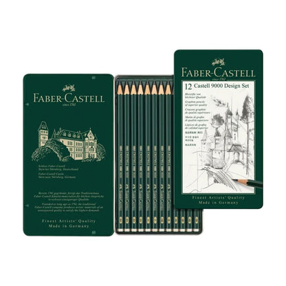 Lapices Graduados Faber Castell Profesionales 12 Pz - MarchanteMX