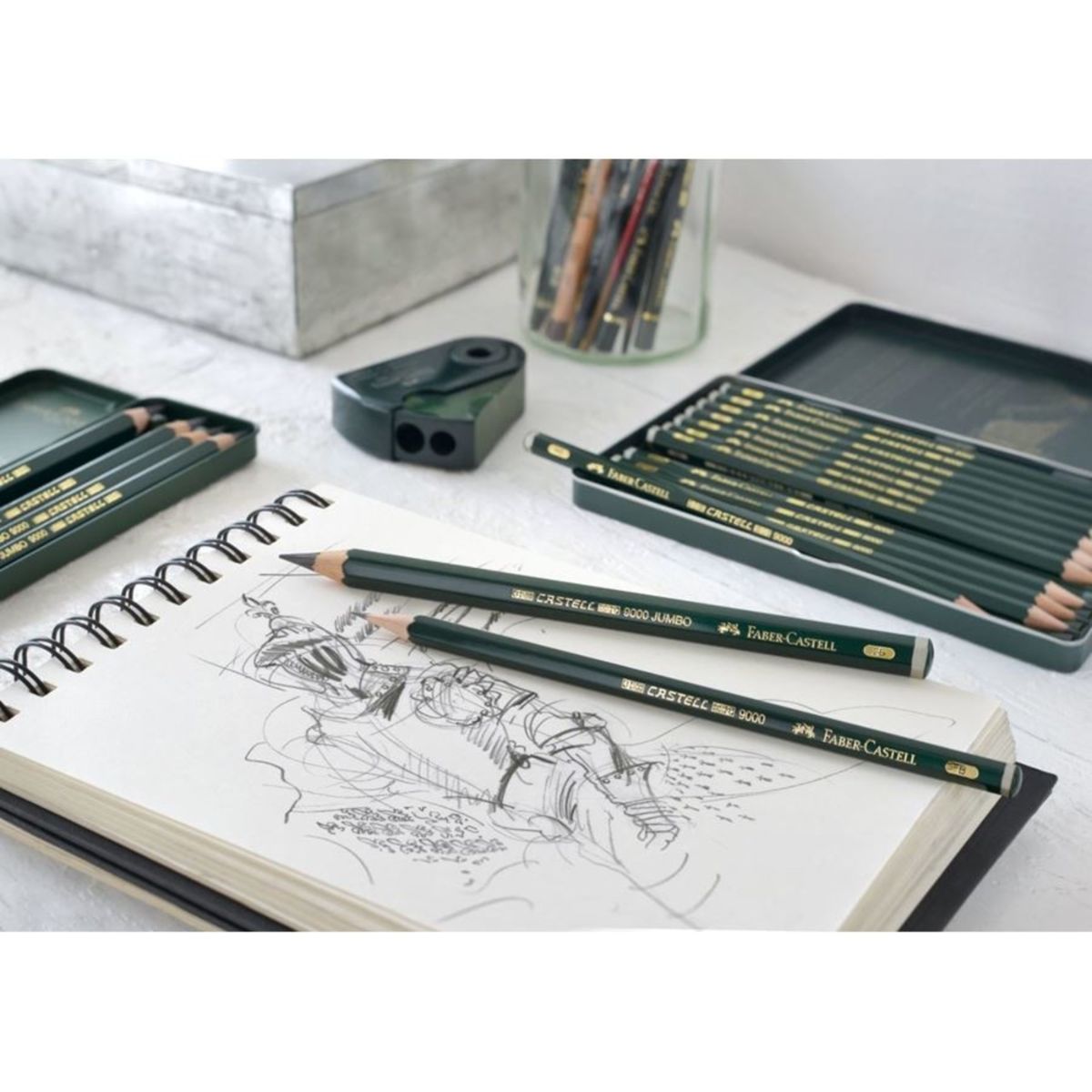 Lapices Graduados Faber Castell Profesionales 12 Pz - MarchanteMX