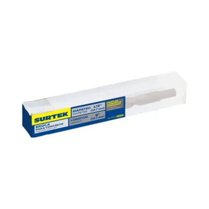 Broca Concreto Surtek Acero Carbono Zanco Recto 1/2" x 6" - Lock