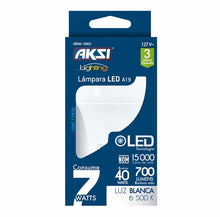Foco LED A19 Aksi 7W Luz Blanca