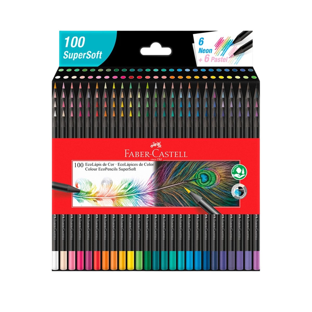 Lápices de Colores Faber Castell Super Soft 100 Pz - MarchanteMX