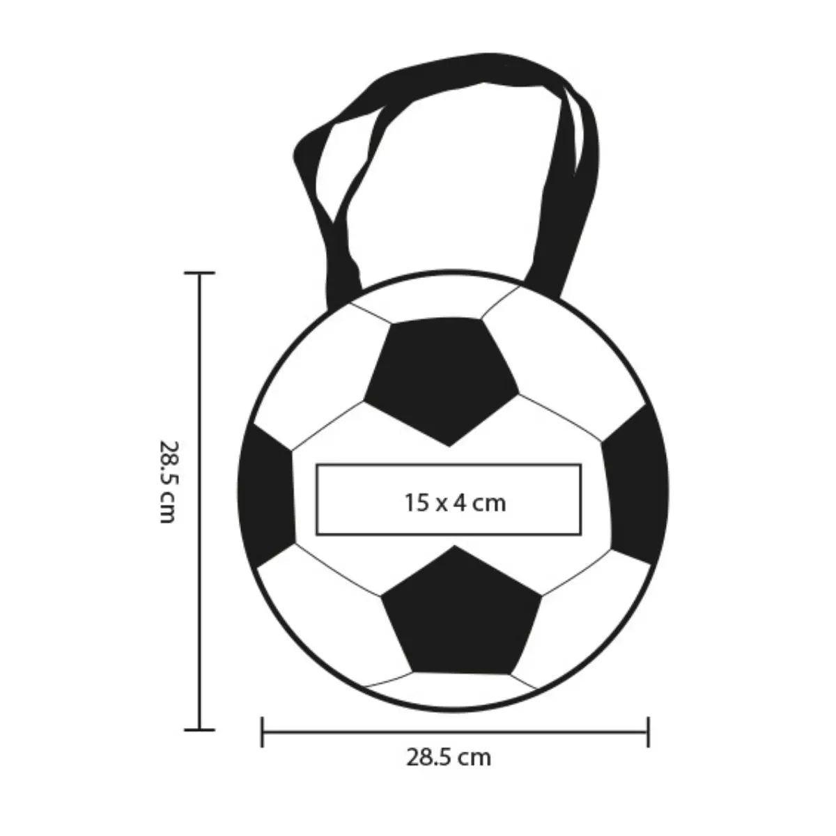 Bolsa Forma-Impresion Balon Soccer For Promotional Algodon - For Promotional - vista lateral