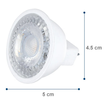 Foco LED Aksi MR16 5W Luz Cálida 127V Base GU5.3