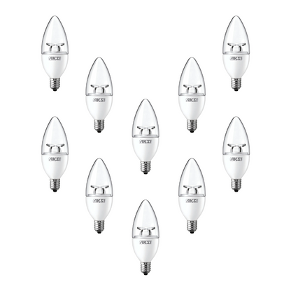 10 piezas Foco LED VELA Aksi 4W Luz Blanca Base E12
