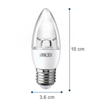 10 piezas Foco LED VELA Aksi 4W Luz Blanca Base E12