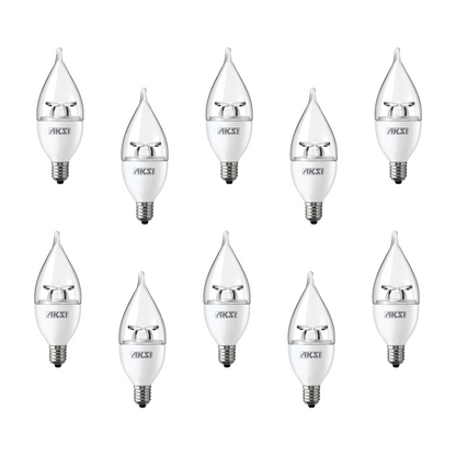 10 piezas Foco LED FLAMA Aksi 4w Luz Blanca Base E27