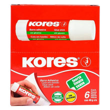 6 Lapices Adhesivos Kores Pegamento Barra No Toxico 40g C/u - Kronaline - vista lateral