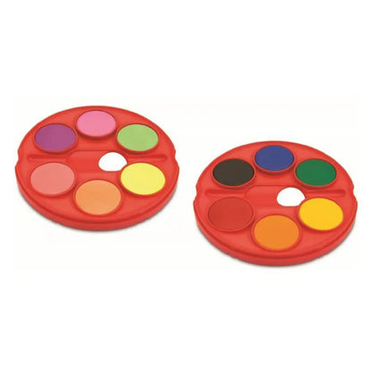 Acuarelas Jumbo Faber Castell Pastillas Colores Estuche 12 Pz - FaberCastell - accesorios