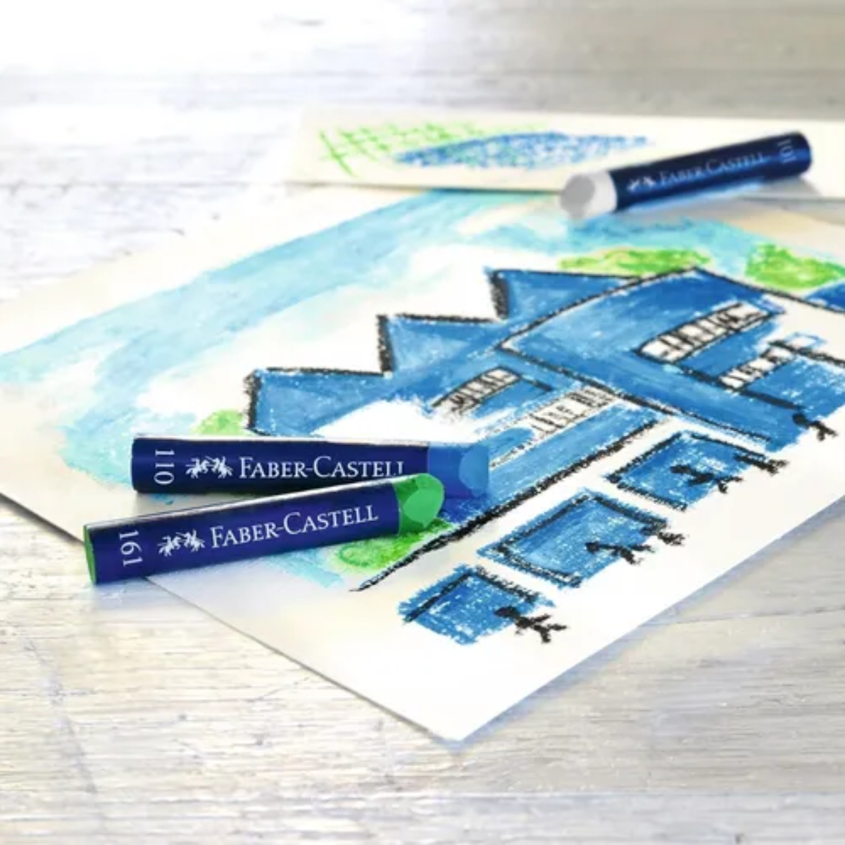 Gises Pasteles Grasos Cremosos Faber Castell 24 Pz - MarchanteMX