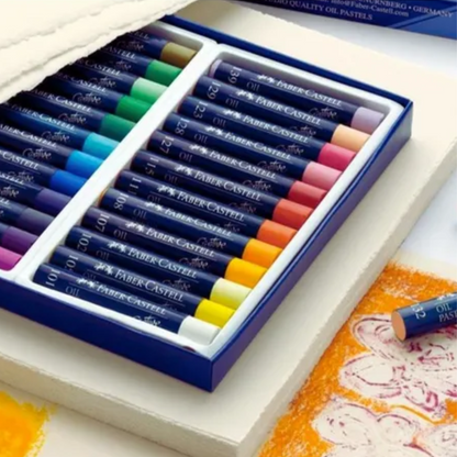 Gises Pasteles Grasos Cremosos Faber Castell 24 Pz - MarchanteMX