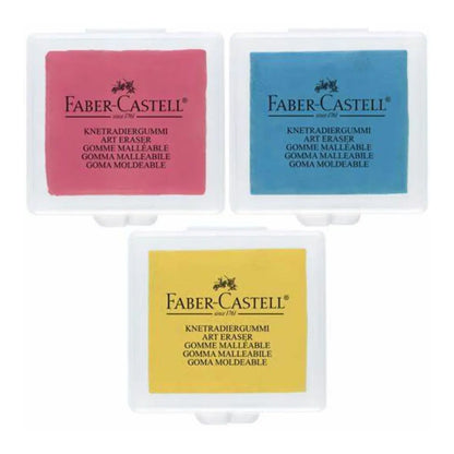 Kit 3 Gomas Moldeables Borrador Arte Dibujo Faber Castell - Faber Castell - contenido