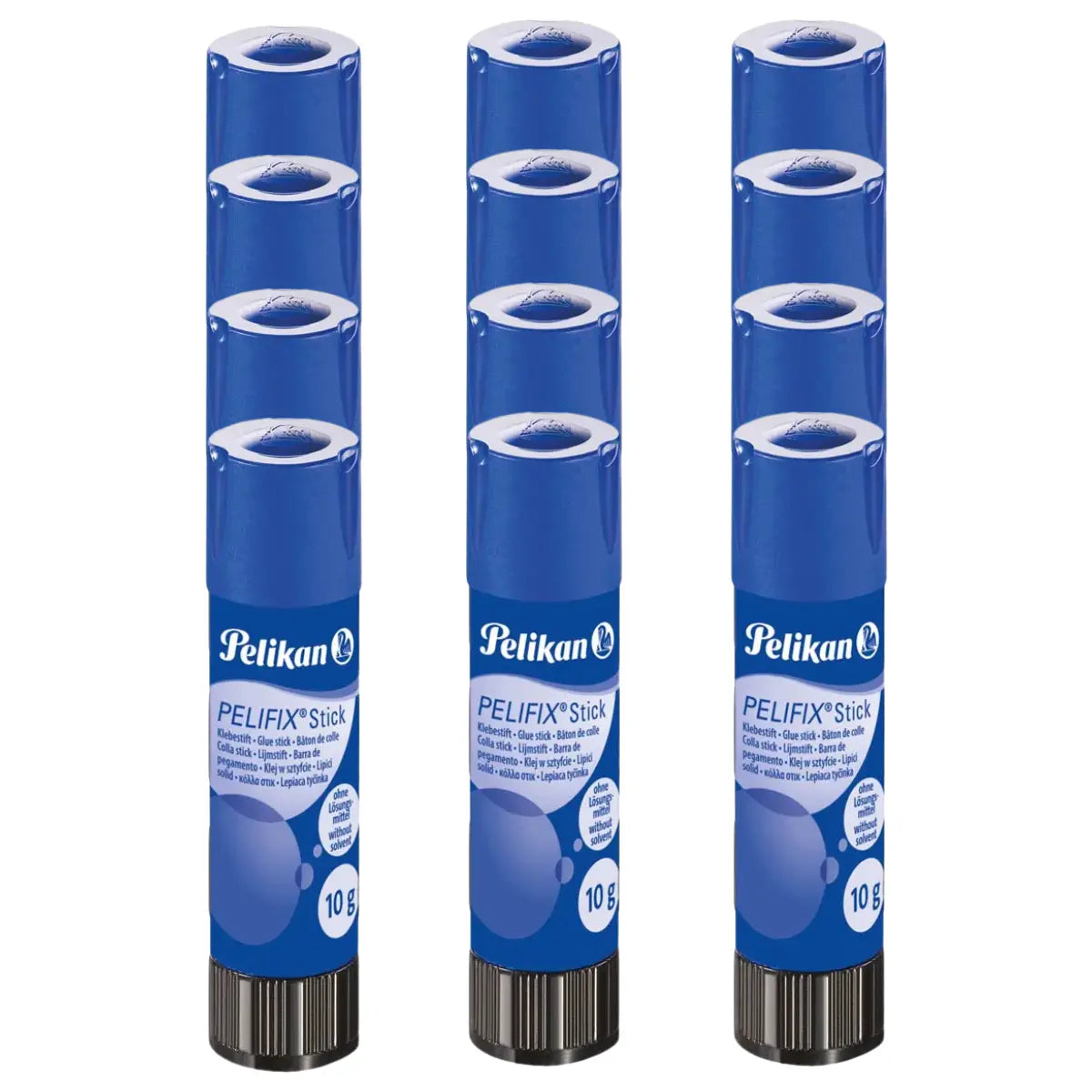 12 Pack Barra Pegamento Lápiz Adhesivo Pelifix 10g Pelikan - Parker - vista lateral