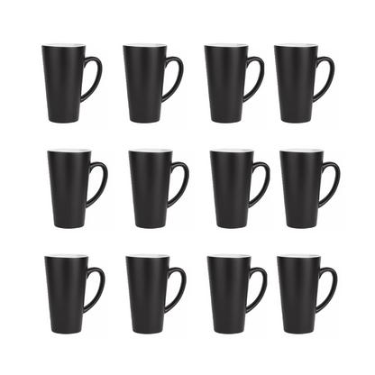 Taza Mágica Cónica Sublimación Sublimar Negra 17oz Color Make