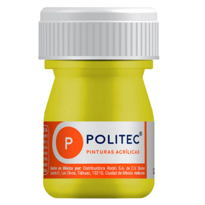 12 Pz Pintura Acrílica Politec Colores Surtidos 20ml Arte - Politec - contenido