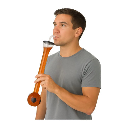 Yarda Forma Balon For Promotional c/ Tapa Popote Transparente 600 ml