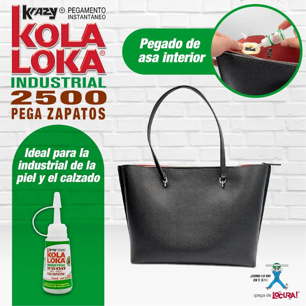 Pegamento Industrial Kola Loka P/zapatos 20gr - Kola loka - vista trasera