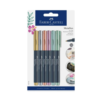 Marcadores Metalicos Faber Castell Punto Fino 6 Pz - Faber Castell - uso