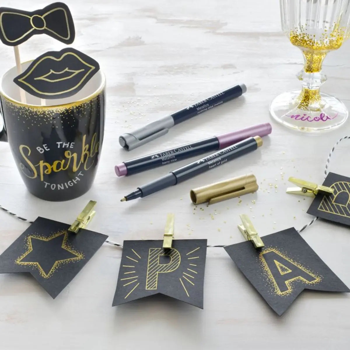 Marcadores Metalicos Faber Castell Punto Fino 6 Pz - Faber Castell - uso
