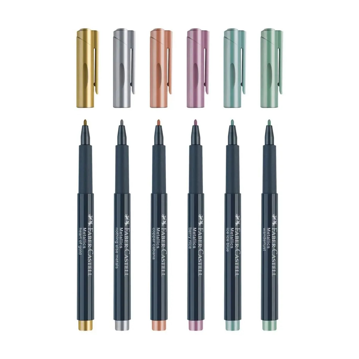 Marcadores Metalicos Faber Castell Punto Fino 6 Pz - Faber Castell - uso