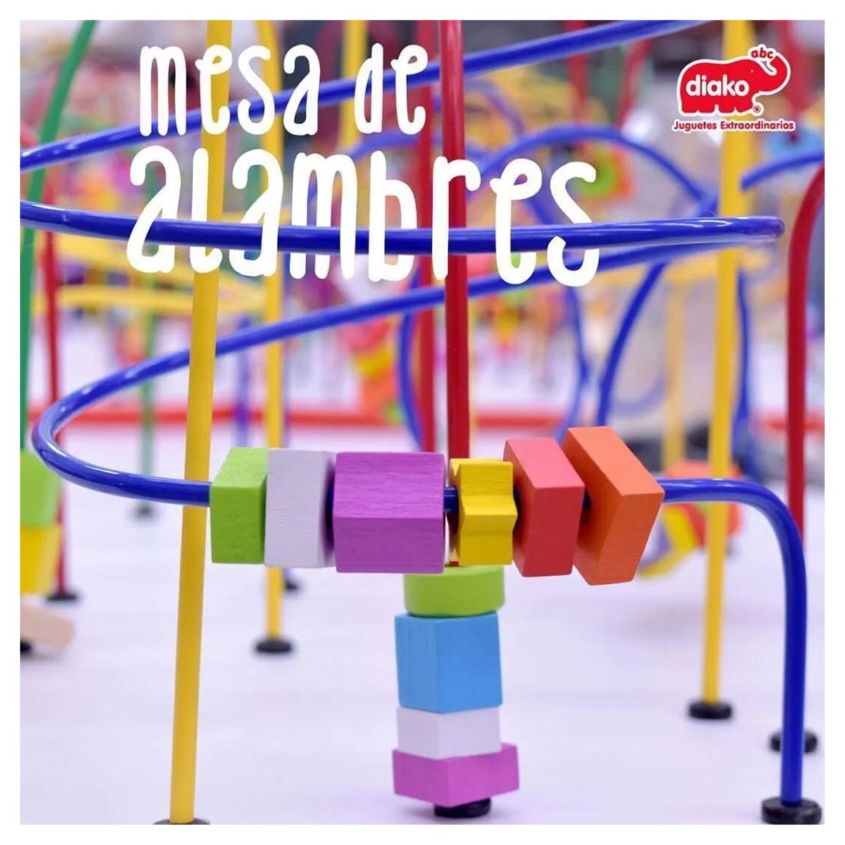 Mesa De Laberintos Gigante Color Multicolor