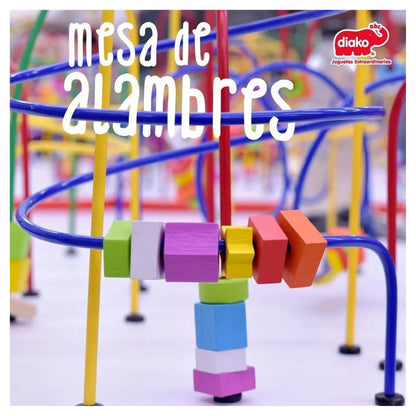 Mesa De Laberintos Gigante Color Multicolor