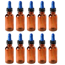 10 Frasco Botella Tapa Gotero Hermetico Vidrio 30 Ml Ambar Elegir Color