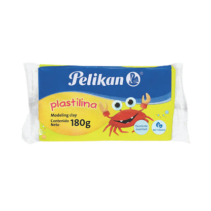Barra Plastilina Marqueta Pelikan 180g Moldear Elegir Color Amarillo Neón - Pelikan - empaque