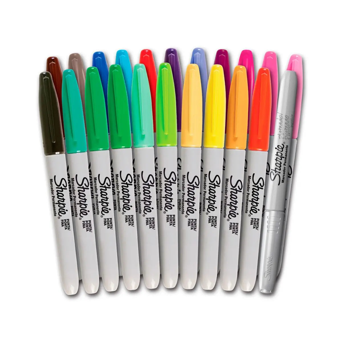 Marcadores Permanentes Sharpie Punto Fino Colores 22 Piezas - Sharpie - vista trasera