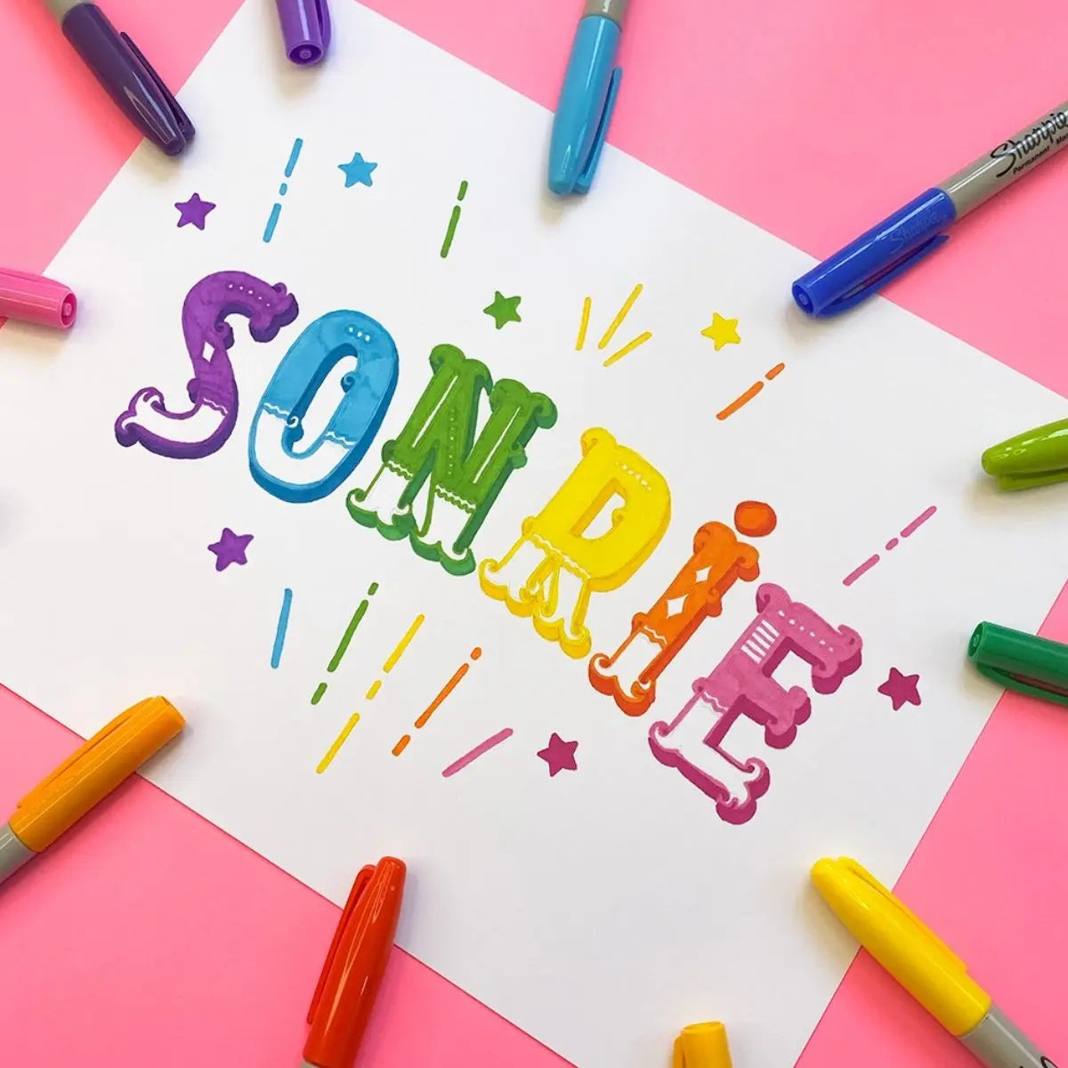 Marcadores Permanentes Sharpie Punto Fino Colores 22 Piezas - Sharpie - empaque