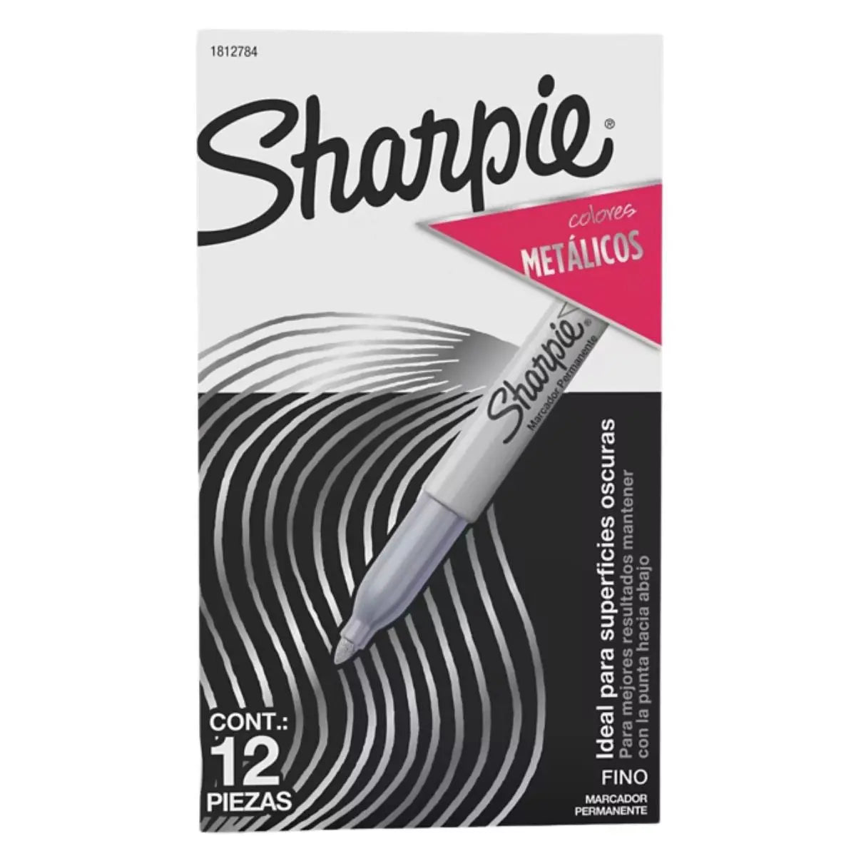 Marcador permanente Sharpie metálico 12 piezas 1812784 - Sharpie