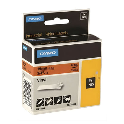 Cinta Vinilo color Naranja 19mm Dymo