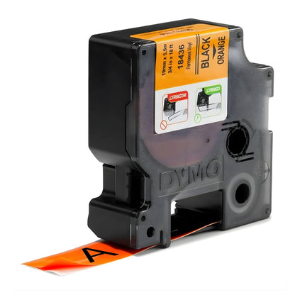 Cinta Vinilo color Naranja 19mm Dymo