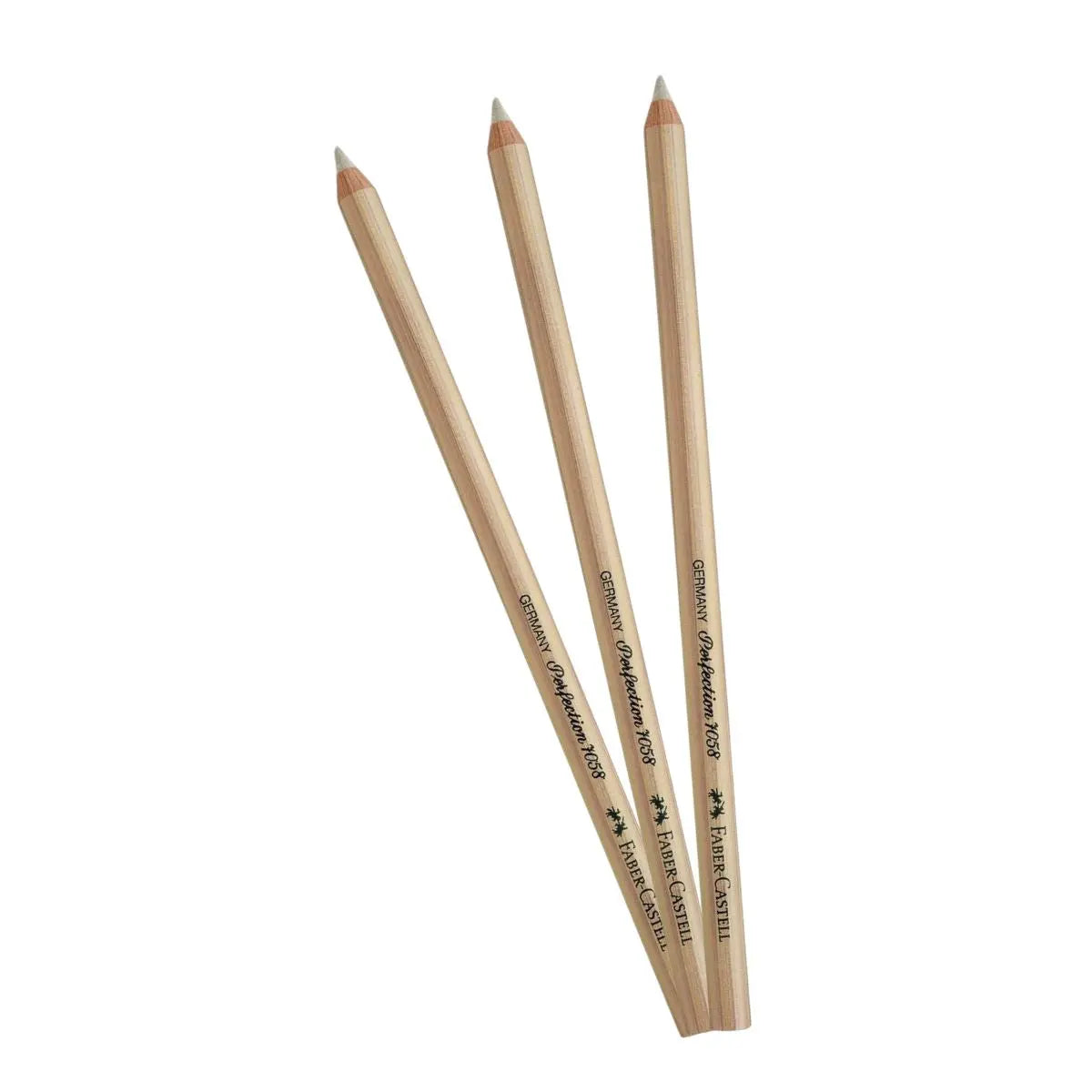 Gomas Borracha Tinta Tipo Lápiz Blanca Faber Castell 3 Pz - MarchanteMX