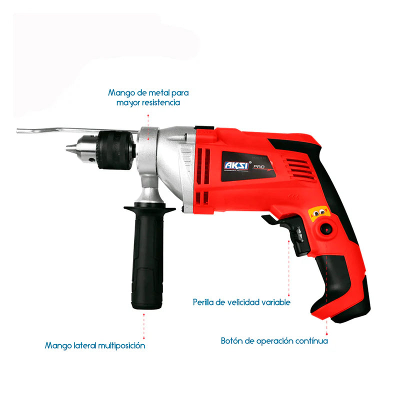 Rotomartillo Aksi 850W 1/2" Profesional